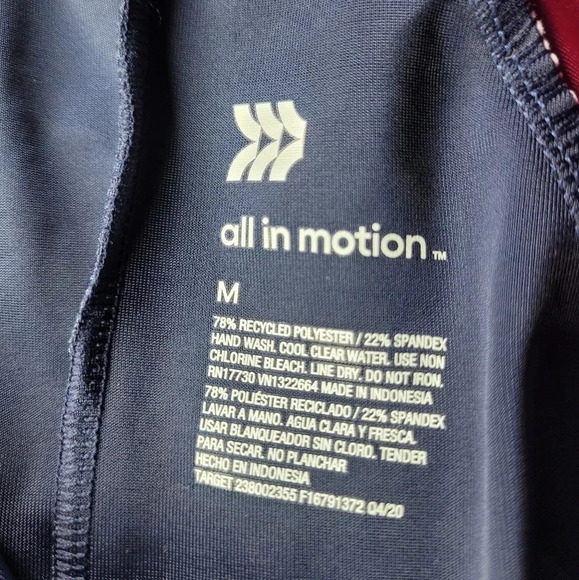 All In Motion Long Sleeve Rash Guard Swim shirt - Picture 7 of 10